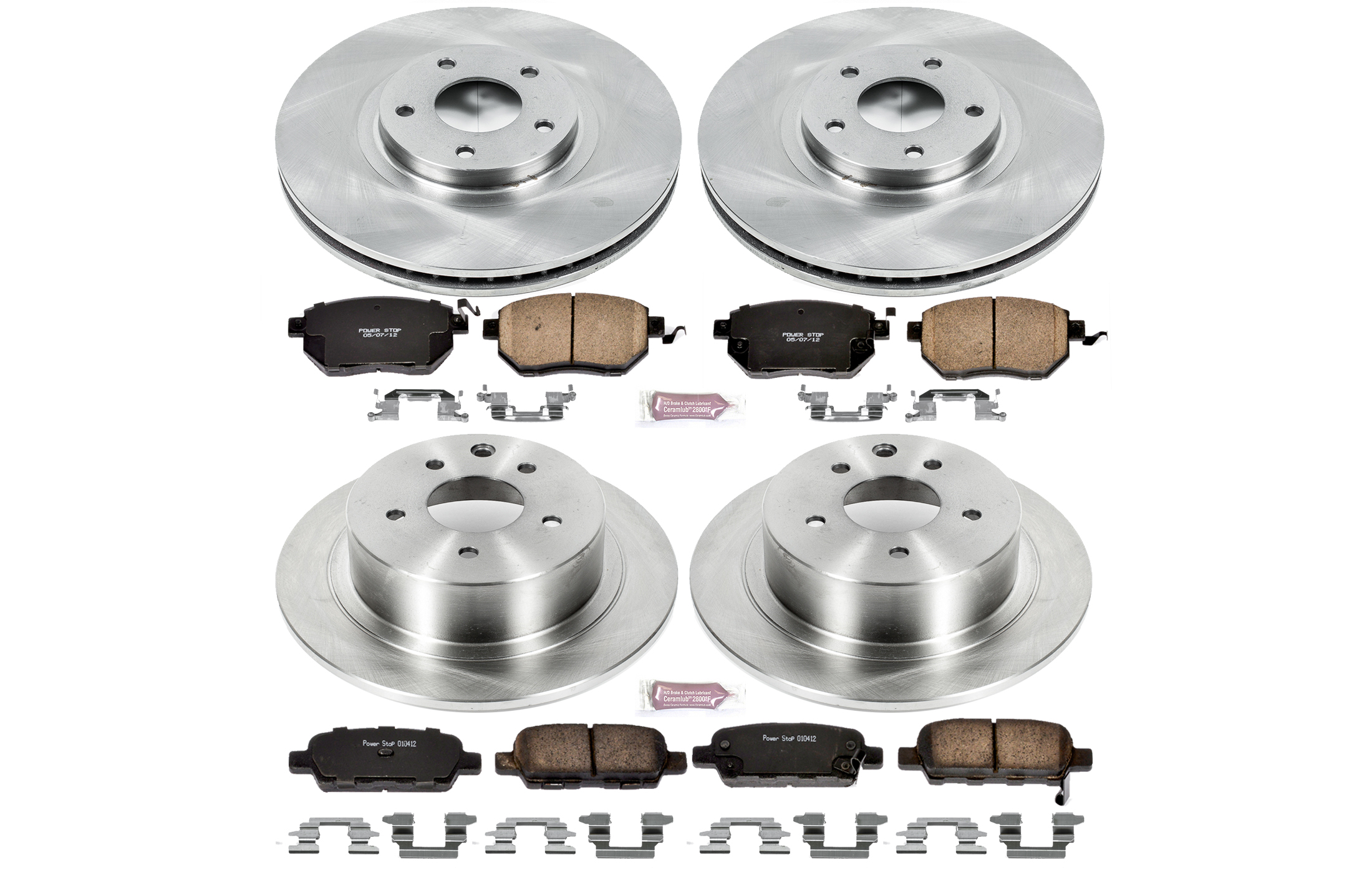 KOE108 Autospecialty 1-Click OE Replacement Brake Kit Power Stop