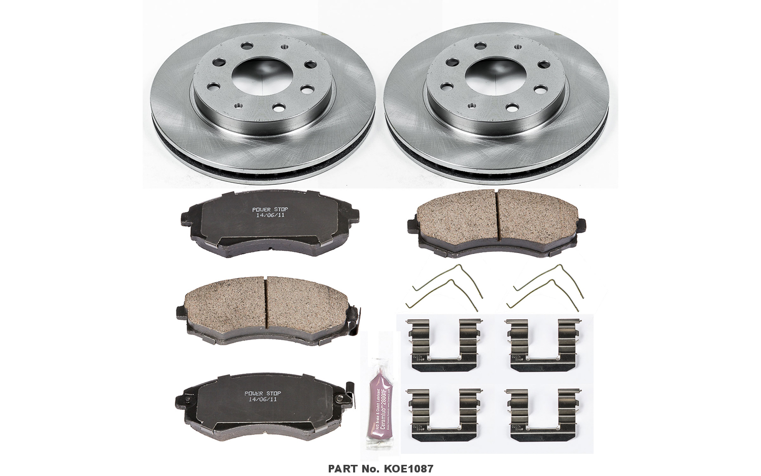 Front Power Stop Autospecialty Daily Driver OE Brake Kit KOE4857