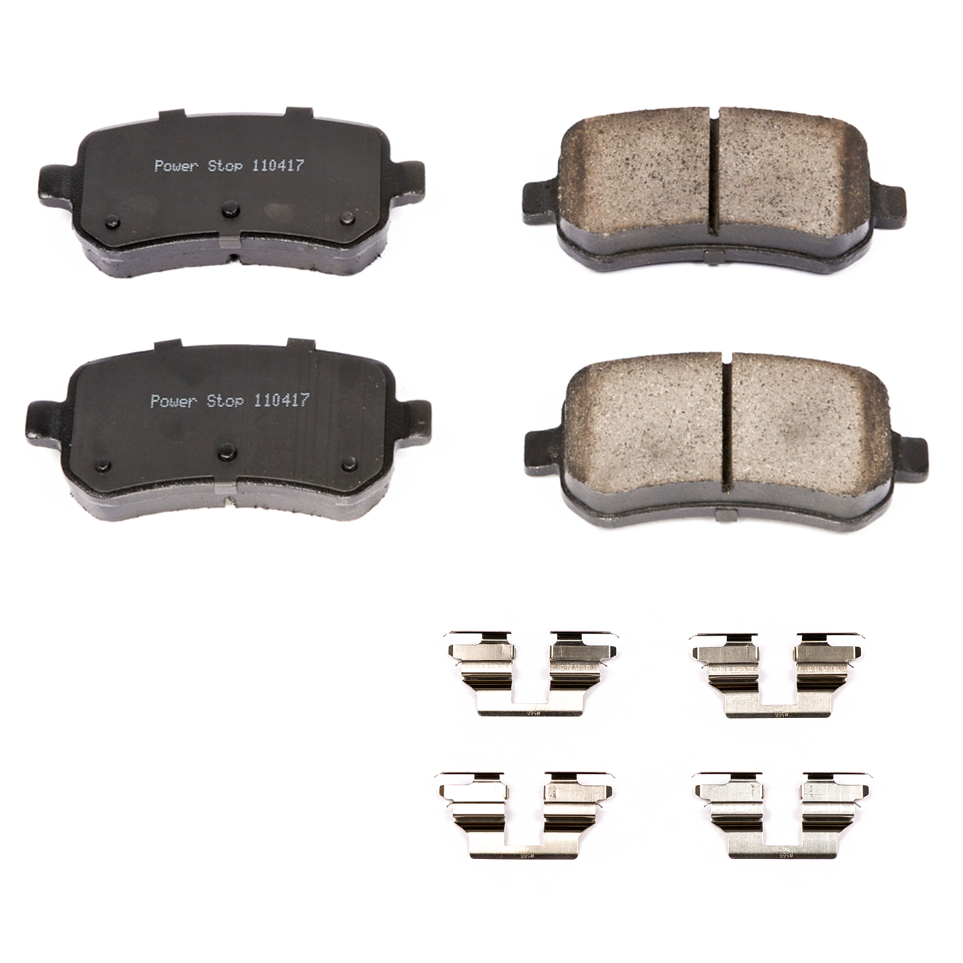 Power Stop 17-1631 Z17 Front Ceramic Brake Pads with Hardware 